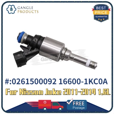 (1) Inyectores de combustible 0261500092 16600-1KC0A para Nissan Juke 2011-2014 1,6 L Foto 1 de 4
