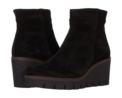 Bota de cuña Gabor de gamuza negra Foto 1 de 4