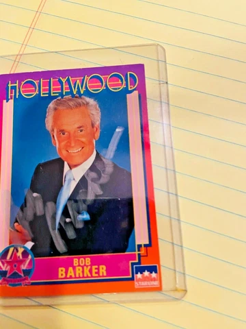 Bob Barker Signed 1991 Hollywood Card Cover