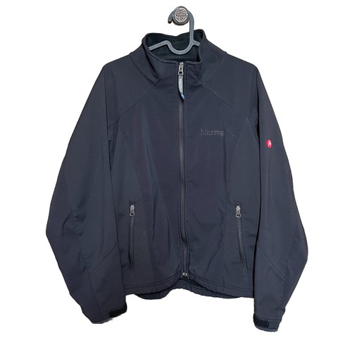 VETEMENTS Giacca a vento Marmot donna full zip taglia media nera cappotto soft shell