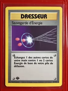 Pokemon Sauvegarde d'Energie 1st Edition FRENCH Base Set #81/102 - Picture 1 of 2