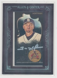 2023 Topps Allen & Ginter X TREVOR HOFFMAN Black Framed SILVER INK SP Auto #9/25