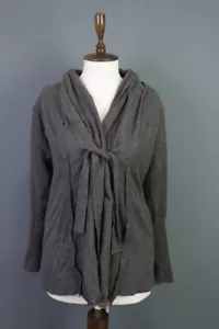 BRUNELLO CUCINELLI Cashmere Gray Lagenlook Knit Cape Cardigan Sweater Size M - Picture 1 of 17