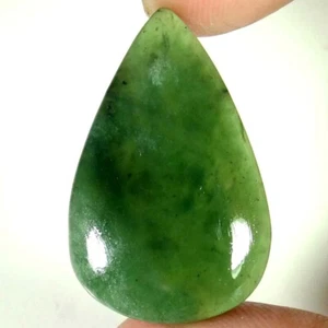 33.45Cts. 22X35X6mm 100% Natural Rare Quality Serpentine Pear Cab Loose Gemstone - Picture 1 of 5