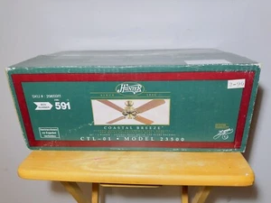Hunter Ceiling Fan Vintage 1996 44” 4 Blades 23500 CTL-01 Walnut Blades / Brass - Picture 1 of 23