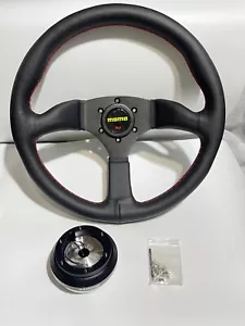 350mm Estilo Volante Momo con Kit de Buje y Kit de Liberación Rápida Fit Eg Dc2 - Imagen 1 de 4