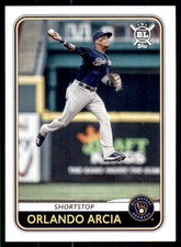 2020 Big League Base #164 Orlando Arcia - Milwaukee Brewers