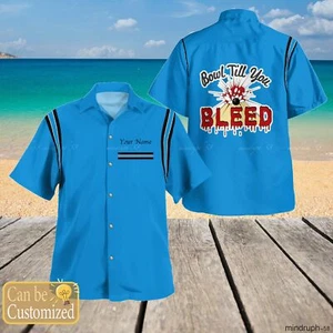 Custom Name Bowl Till You Short-Sleeve Hawaiian Shirt For Men Size S-5XL - Picture 1 of 7