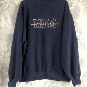 Vintage West Virginia University Crewneck Sweatshirt Jansport L Blue (027) - Picture 1 of 7