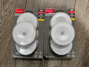 3-PK Feit Rechargeable Puck Light with Motion Control BPUCLPUCK/830/BAT Lot of 2 - Picture 1 of 1