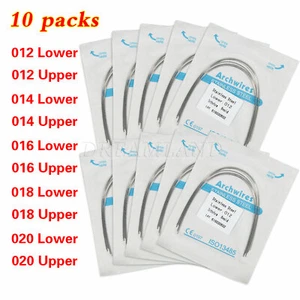 100 PIEZAS Alambre Arco Redondo Ovoide de Ortodoncia Dental Acero Inoxidable Forma de 10 Paquete SA - Imagen 1 de 32