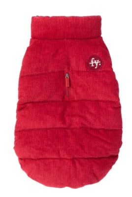 ¡NUEVO! CHAQUETA MOSMAN PUFFER PERRO GATO PREMIUM PANA CHALECO CÁLIDO FORRADO ROJO Foto 1 de 3