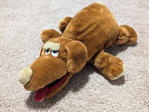 Vintage Peponi Dog Puppy Plush Puppet 1996 Soft Stuffed Animal Med/ Large Brown - Picture 1 of 7