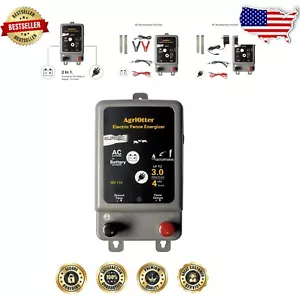 15-Acre Electric Fence Energizer: Battery or AC Powered, 8000V Protection - Picture 1 of 8