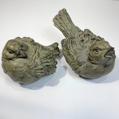 Vintage Chrisdon Resin Bird Figurines Pair of Sculpture Statues Home Decor - Изображение 1 из 4