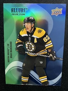 22-23 UD Allure Hockey Color Flow Blue-Green SF-58 Brad Marchand
