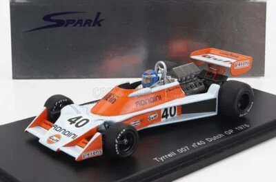 Spark S1648 Tyrrell 007 Dutch GP 1976 Alessandro Pesenti Rossi 1/43 - Immagine 1 di 2