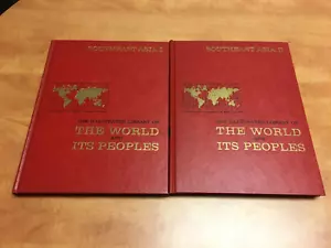 Set of 2 Vintage The Illustrated Library Of The World And Its Peoples S.E. Asia - Picture 1 of 8