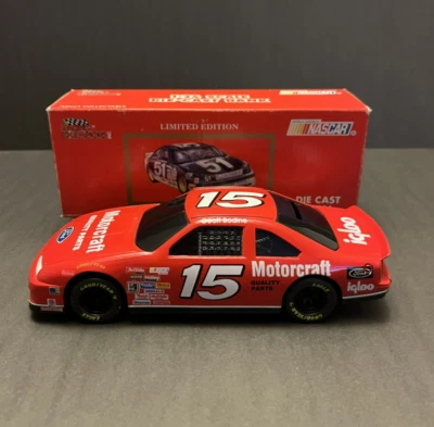 Geoff Bodine #15 Motorcraft 1992 Ford T- Bird Racing Champions B / W Bank #/7500 - Image 1 of 4
