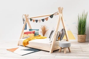 łóżeczko dziecięce tipi camo - Zdjęcie 1 z 5