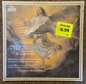 HANDEL / MOZART - MESSIAS 3LP BOX SET NEW SEALED CUT-OUT MACKERRAS MESSIAH - Imagen 1 de 4