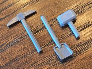LEGO Light Grey Pickaxe/Shovel/Hammer **KER-CHUNK** - Picture 1 of 1