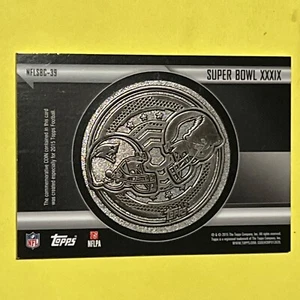 Monedas del Super Bowl 2015 Topps/99 Super Bowl XXXIX #NFLSBC39 Patriots & Eagles - Imagen 1 de 2