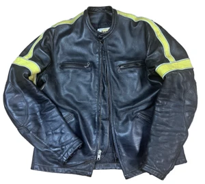 Vintage Bates (Large) Custom Motorcycle Racing Jacket Daytona Stripes 60s/70s - Picture 1 of 17