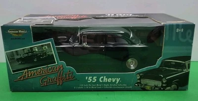ERTL 1:18 Scale American Graffiti Bob Falfa's 55 Black Chevy. - Image 1 of 4