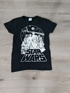 LOGOSHIRT Women's Black T-Shirt Star Wars Print Size Small Cotton - Picture 1 of 4
