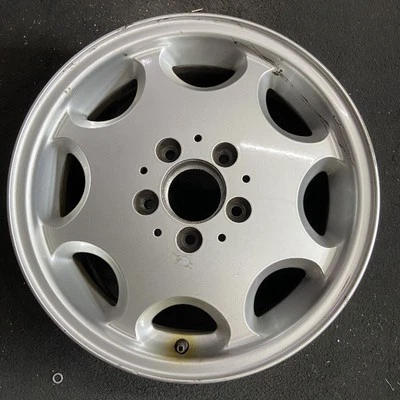 Mercedes-benz Silver C-class OEM Wheel 15” 1994-1997 Factory Rim Original 65158 - Image 1 of 4