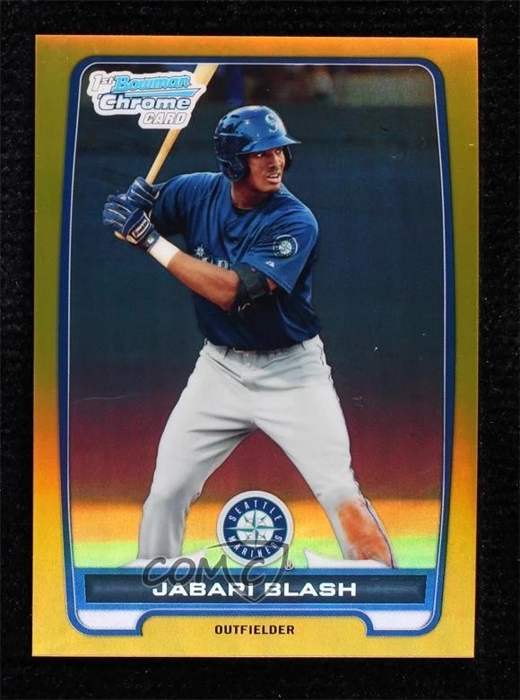 2012 Bowman Chrome Prospects Gold Refractor /50 Jabari Blash #BCP72 - Image 1 of 2