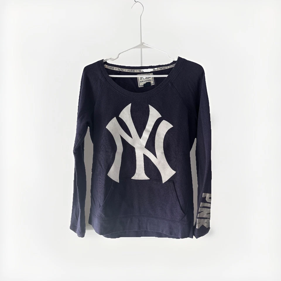 Victoria's Secret розовый New York Yankees толстовка размер женщин средний бейсбол - Изображение 1 из 3