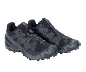 Salomon Herren Größe 9 Speedcross 6 gemischtes Gelände Sportschuhe, schwarz - Bild 1 von 6