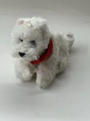 Build a Bear Promise Pet 4" White Terrier Plush Stuffed Baby Puppy Dog Plush - Image 1 of 4