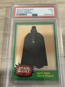 1977 Topps Star Wars Darth Vader (David Prowse) Nr. 254 PSA 5 - Bild 1 von 2