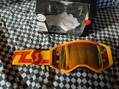 Protector de gafas Prospect SCOTT amarillo/rojo, mx, ama, motocross, casco, visera  Foto 1 de 4