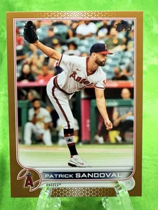 Patrick Sandoval - /2022 Gold - 2022 Topps #428 Los Angeles Angels - Picture 1 of 11