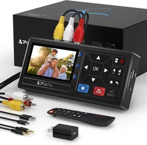 Portta VHS to Digital Converter - Video to Digital Recorder with Remote - Picture 1 of 3