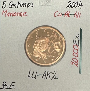 5 CENTIMES D'EURO - MARIANNE (20 000 Ex) FRANCE 2004 // Qualité : BELLE EPREUVE - Picture 1 of 1