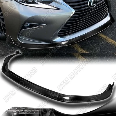 Kit de alerón para parachoques delantero de fibra de carbono real para Lexus ES300h ES350 16-18 Foto 1 de 4