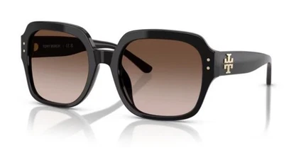 Tory Burch TY7143U 170913 56mm Black Frame Brown Gradient Sunglasses - Image 1 of 4