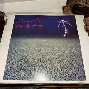 RARO De Colección Medianoche Aceite Cielo Azul Minería 12x12 Cubierta de Álbum Promoción Póster Impresión - Imagen 1 de 2