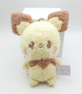 Pokemon Tomy PokePeace Pichu fuzzy plush toy doll stuffed 5" - Picture 1 of 3