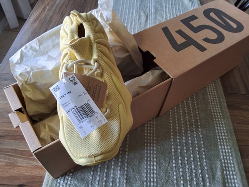 Adidas Yeezy 450 Sulfur Uomo Taglia 10 HP5426 Nuove con scatola originali