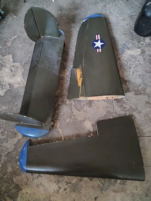 Flächen, LW, Reste P38 Lightning Styro Abachi f. Bastler ab 1,-€ - Bild 1 von 4