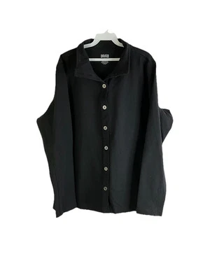 Casaco cardigã suéter feminino Duluth Trading Co 2XL algodão pesado colarinho - Imagem 1 de 4