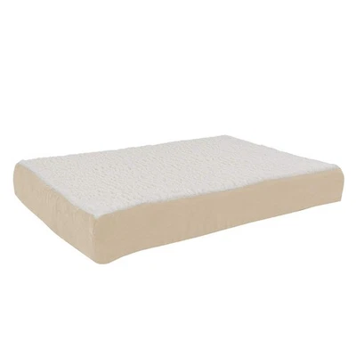 Medium Tan Orthopedic Dog Bed With Memory Foam Washable Sherpa Cover - Image 1 of 4