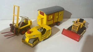 Playmobil Konvolut Baustelle alt Gabelstapler, Raupe, Walze 7242,3506,3533,3757 - Bild 1 von 5