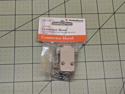 D-Sub Connector Hood, RadioShack, For 9-Pos Std. and 15-Pos Std. HD Connectors - Image 1 of 2